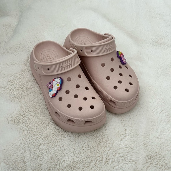 Like New Platform Crocs in Dusty Pink - Picture 1 of 5